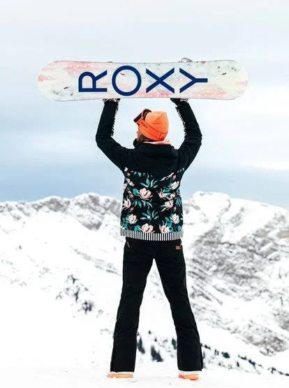 Roxy Jetty Block Jacket - L Black Tropical