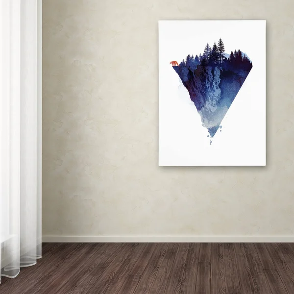 (24x32) - Trademark Fine Art 'Near to The Edge' Canvas Art by Robert Farkas
