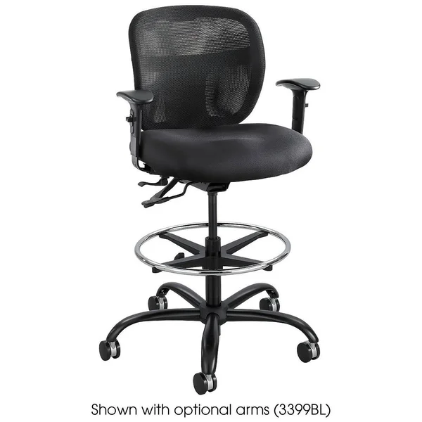 Safco Vue Heavy Duty - Chair - swivel - nylon - black