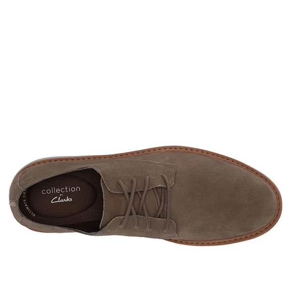 Clarks Men's Draper Lace Up Oxford - Size: 9.5, Olive Suede