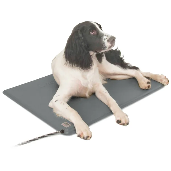 Ku0026H Pet Products Deluxe Lectro-Kennel - Large, Gray