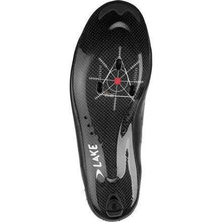 Lake CX332 Cycling Shoe - Men's Black/Silver, 44.0