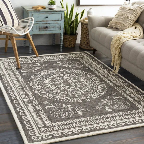 Surya Newcastle NCS-2305 Black Area Rug 8& x 10&