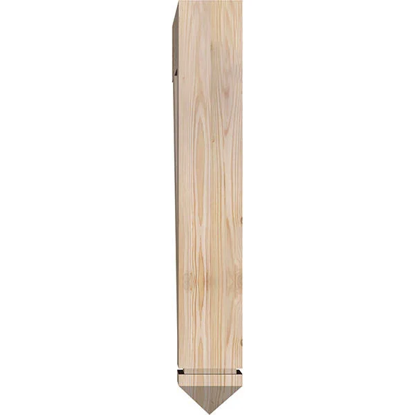 Ekena Millwork 5 1/2x22W x 30x22D x 36x22H Funston Arts & Crafts Smooth BRACKET - Douglas Fir