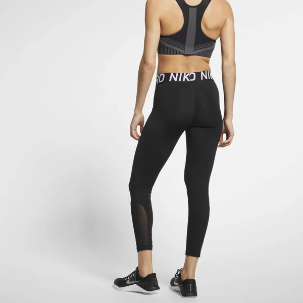 Nike Pro 7/8 Tights - Women's M Black - White