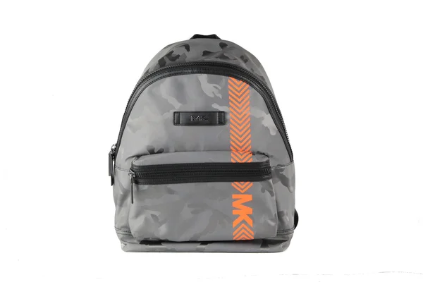 Michael Kors Kent Nylon Camouflage Print Neon Stripe Shoulder Backpack Bookbag