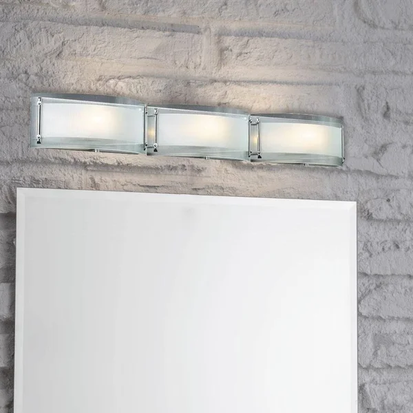 PLC Lighting 7836 PC 3 Light Vanity Millennium, 5 inches x 36 inches