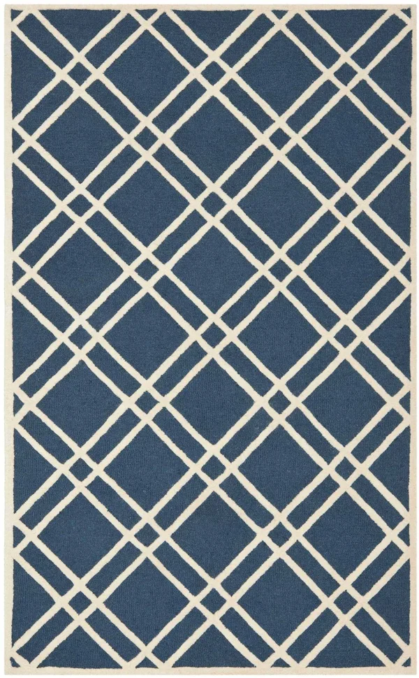 Safavieh Cambridge Navy Blue & Ivory 8& x 10& Rug