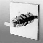 Newport Brass 3-2024TS/15A Cube 2 Square Thermostatic Trim Plate with Handle Antique Nickel