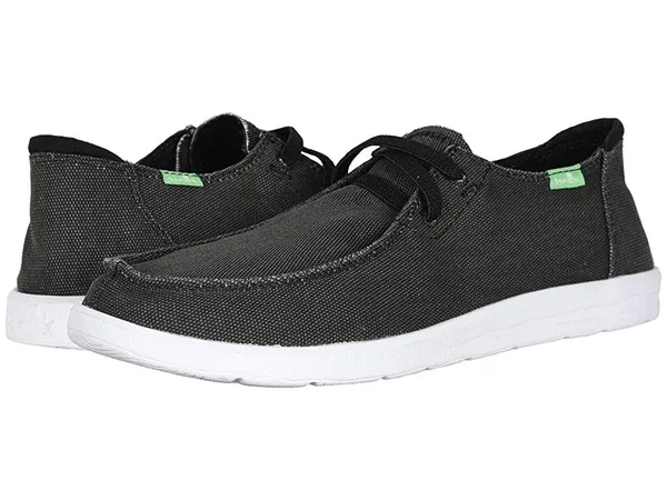 Sanuk Men's Shaka Shoes in Black, Size 14