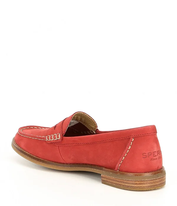 Women's Sperry Seaport Penny Loafer Red, Size 8.5M