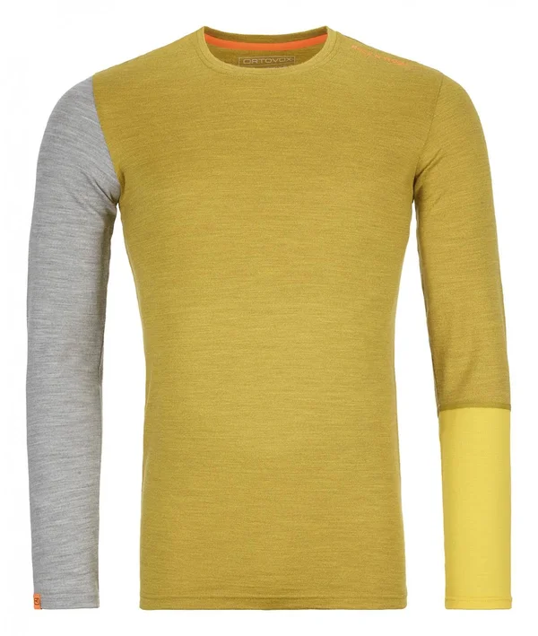 Ortovox 185 Rock&N&Wool Long-Sleeve Top - Men's Night Blue Blend, M