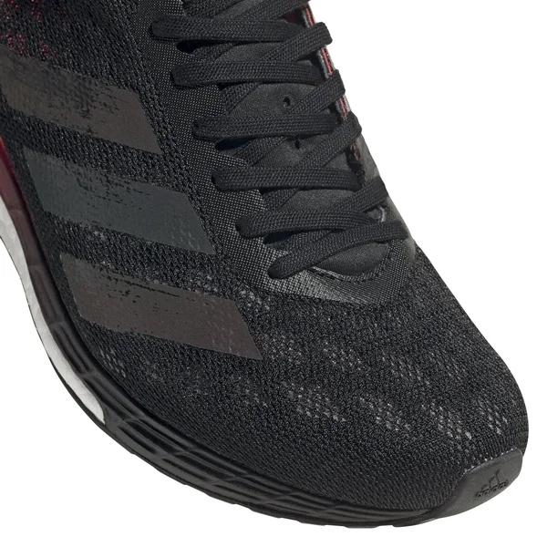 Adidas Adizero Boston 9 Shoes - Women's - Core Black - Signal Pink - 6