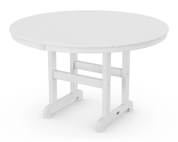 POLYWOOD Round 48x22 Dining Table - White