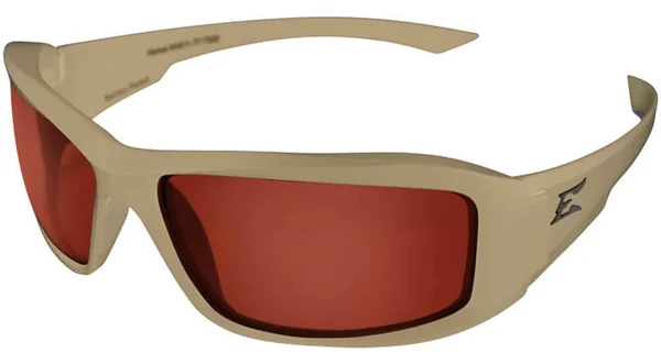 Edge Eyewear Hamel Sand Thin Temple - Matte Sand Frame /Copper Vapor Shield Lenses, One size, XH635-TT