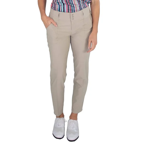 Jofit Belted Cropped Womens Golf Pants - Women's, Size: Sand, Beige