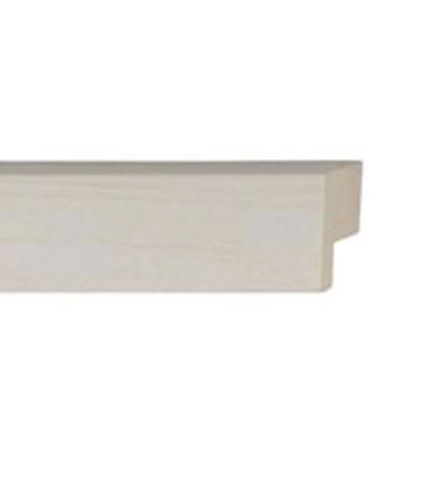 CustomPictureFrames.com 14x45 White Wash Wood Picture Frame - with Acrylic Front and Foam Board Backing