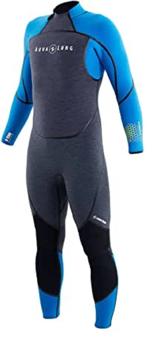 Aqua Lung Men's 3mm AquaFlex Wetsuit Grey/Blue - L