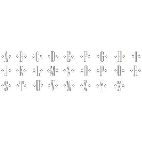 Lenox Federal Platinum Block Monogram Dinnerware Tidbit Plates - Set of 4, N
