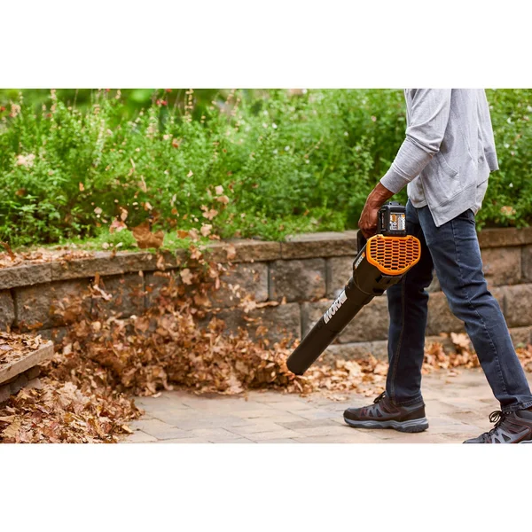Worx 20V PowerShare 10x22 Cordless String Trimmer and Turbine Blower Combo Kit Wg930.2