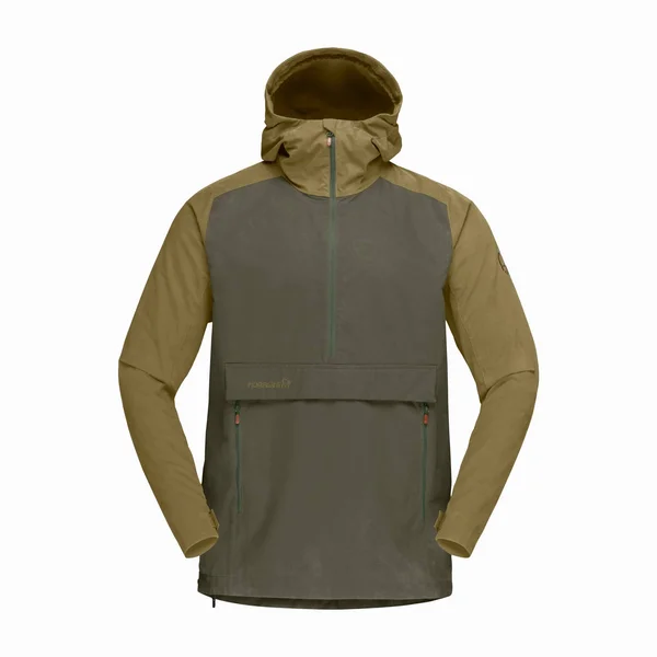 Norrona Svalbard Cotton Anorak Men's - Olive Drab, XL