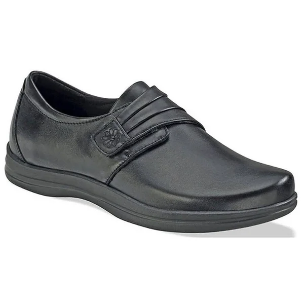 Women's Apex Linda Classic Monk Strap - Size: 5.5, Black