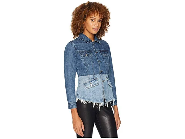 Lucky Brand - Waisted Trucker Denim Jacket, Blue - XL