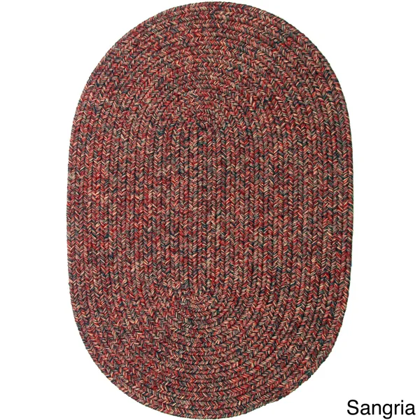 Rhody Rug Sandi Indoor/Outdoor Braided Rug - Bayleaf 10& x 13& Oval