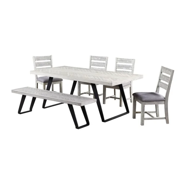Coast to Coast Aspen Court II White Dining Bench