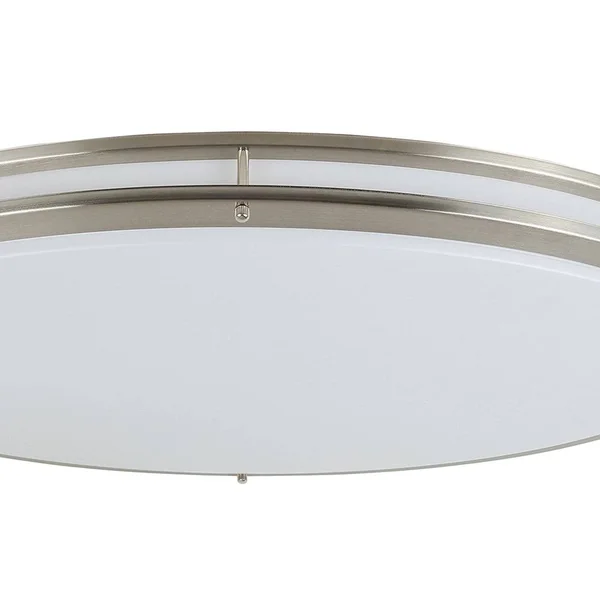 LED Flush Mount Ceiling Light 32x22W x 18x22D x 4.25x22H - Nickel - Nickel