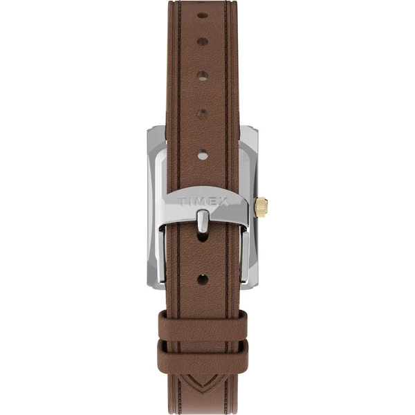 Timex Women's TW2U06100 Meriden Dark Brown/Silver Leather Strap Watch