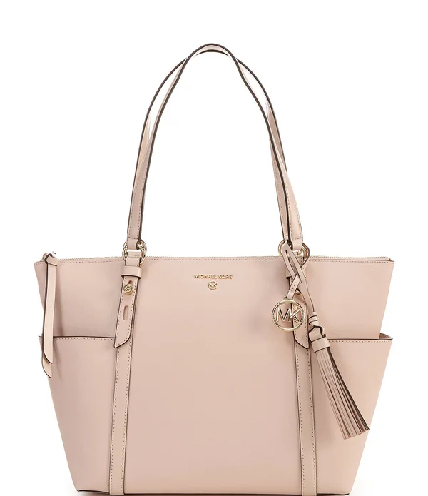 Michael Kors Sullivan Large Top Zip Tote Bag - Soft Pink