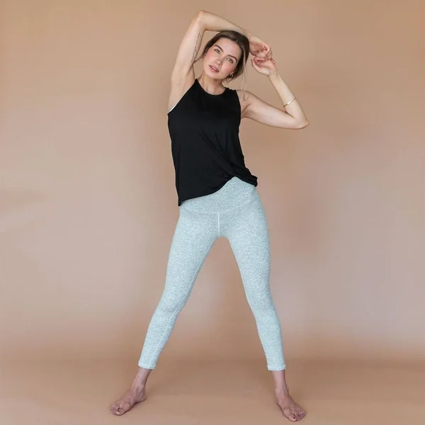Women's Intention Compression 3/4 Leggings in Heather Grey Size Xs, Nylon/Spandex, Albion Fit