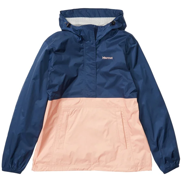 Marmot Women's PreCip Eco Anorak - XL - Arctic Navy - Pink Lemonade