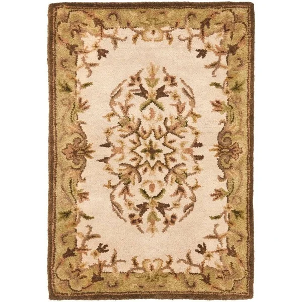 Safavieh Heritage HG640A Area Rug - Beige/Green, Size 4& x 4& Round