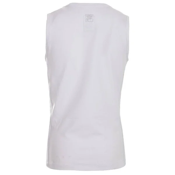 Jofit Women's Scallop Sleeveless Polo Size XS - White