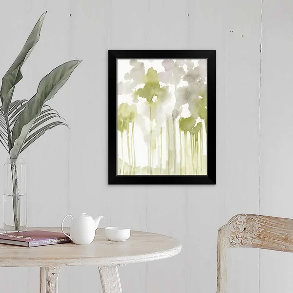 Aquarelle Forest II, Black Framed Wall Art, 16x20, Great Big Canvas