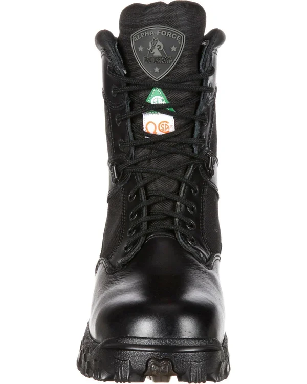 Rocky Work Boots Mens 8x22 AlphaForce Waterproof ct Black FQ0006269