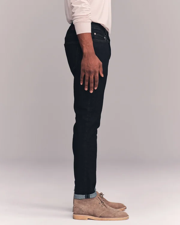 Men's Athletic Skinny Jeans in Dark Rinse - Size 28 x 32, Abercrombie & Fitch