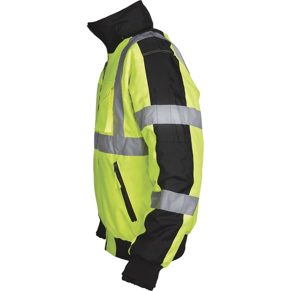 Utility Pro Men's Hi-Vis Quilt-Lined Bomber Jacket Tall - Yellow/Black