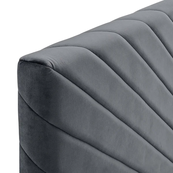 Modway Alyson Angular Channel Tufted Performance Velvet King - California King Headboard - Dusty Rose