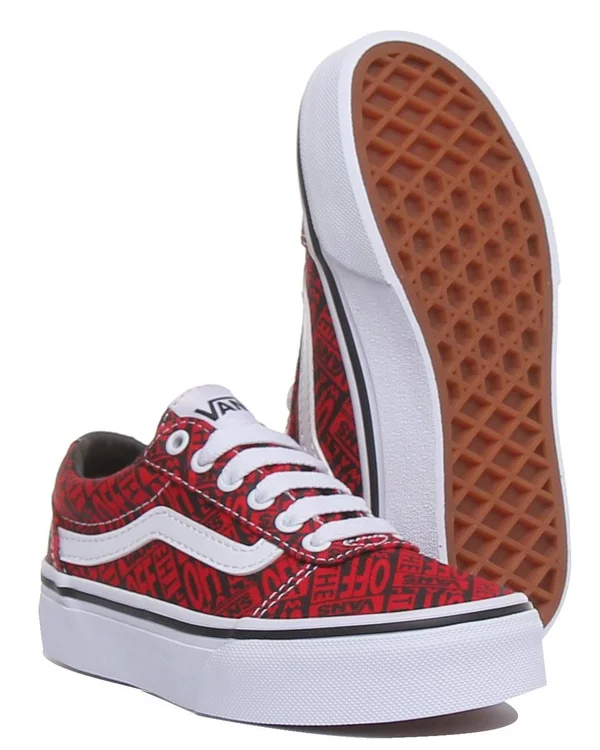 Vans Ward Kids& Skate Shoes, Boy's, Size: 11, White