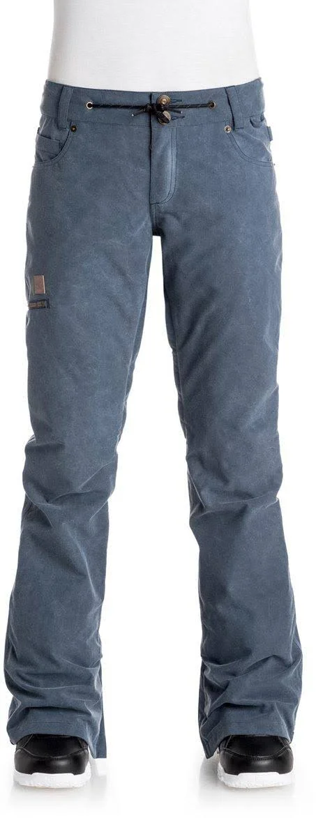 DC Viva Womens Snow Pants Steel Blue - Medium