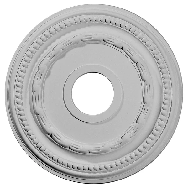 15 3/8x22OD x 3 5/8x22ID x 1x22P Federal Ceiling Medallion (Fits Canopies Up to 8 1/2x22) - Hand-Painted Stone Hearth Crackle