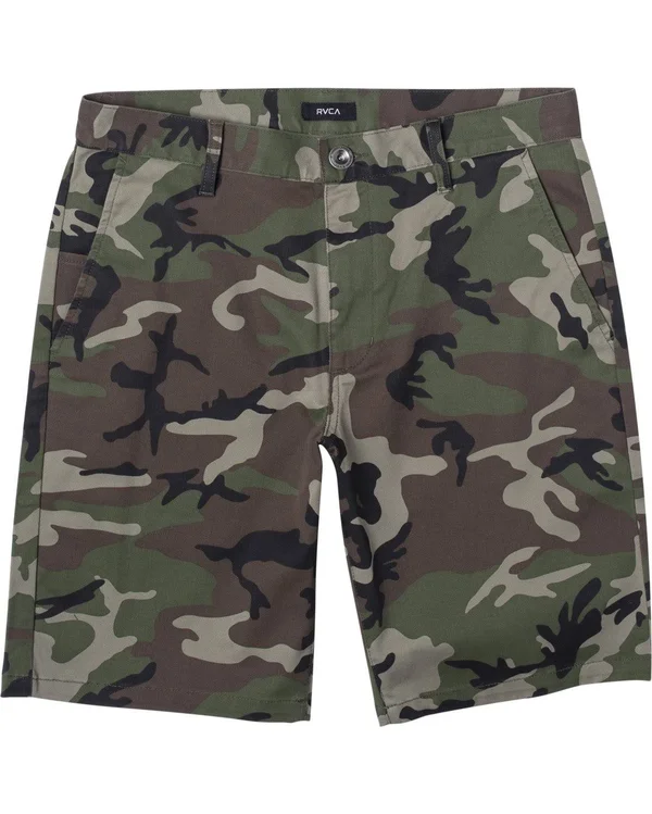 RVCA Weekend Stretch Walk Shorts - Woodland Camo - 40