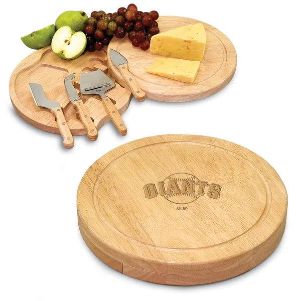 San Francisco Giants Picnic Time Circo Cheese Board & Tools Set