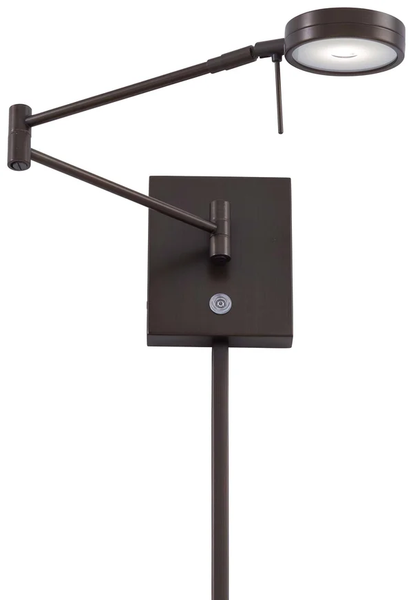 George Kovacs P4308-647 LED Swing Arm Wall Lamp, Copper Bronze Patina