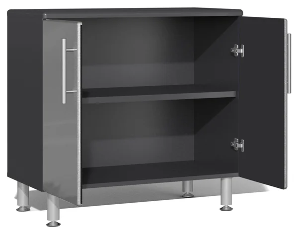 Ulti-MATE Garage Cabinets 2-Door Oversized Base Cabinet in Stardust Silver Metallic UG21001S