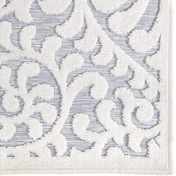 My Texas House Bluebonnets Blue 9 ft. x 13 ft. Indoor/Outdoor Area Rug