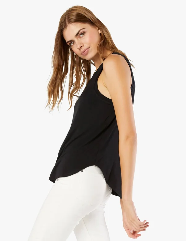 on The Down Low Muscle Tank, Beyond Yoga Black, S